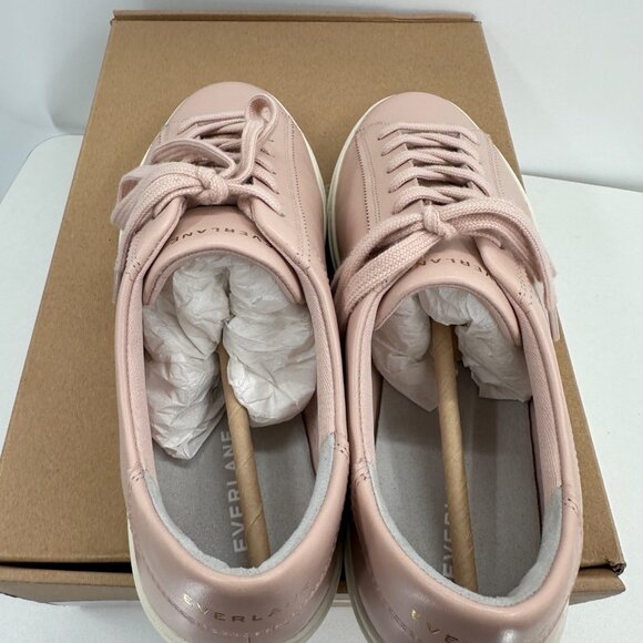 Everlane The Day Sneaker in Pale Pink Leather sz 10 Women's Lace-up Shoes Casual - Picture 8 of 10